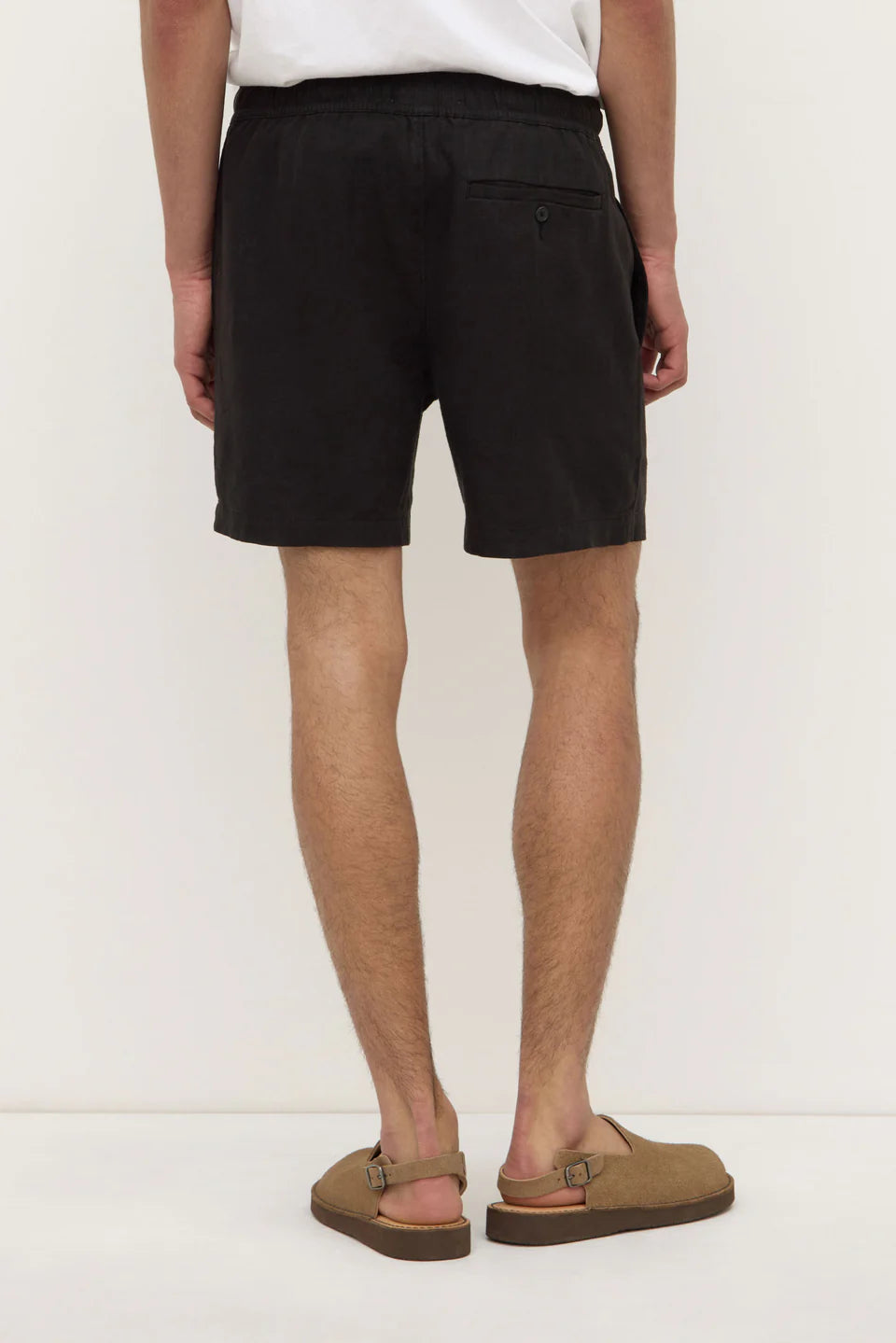 ASSEMBLY LABEL Tide Linen Short | Black