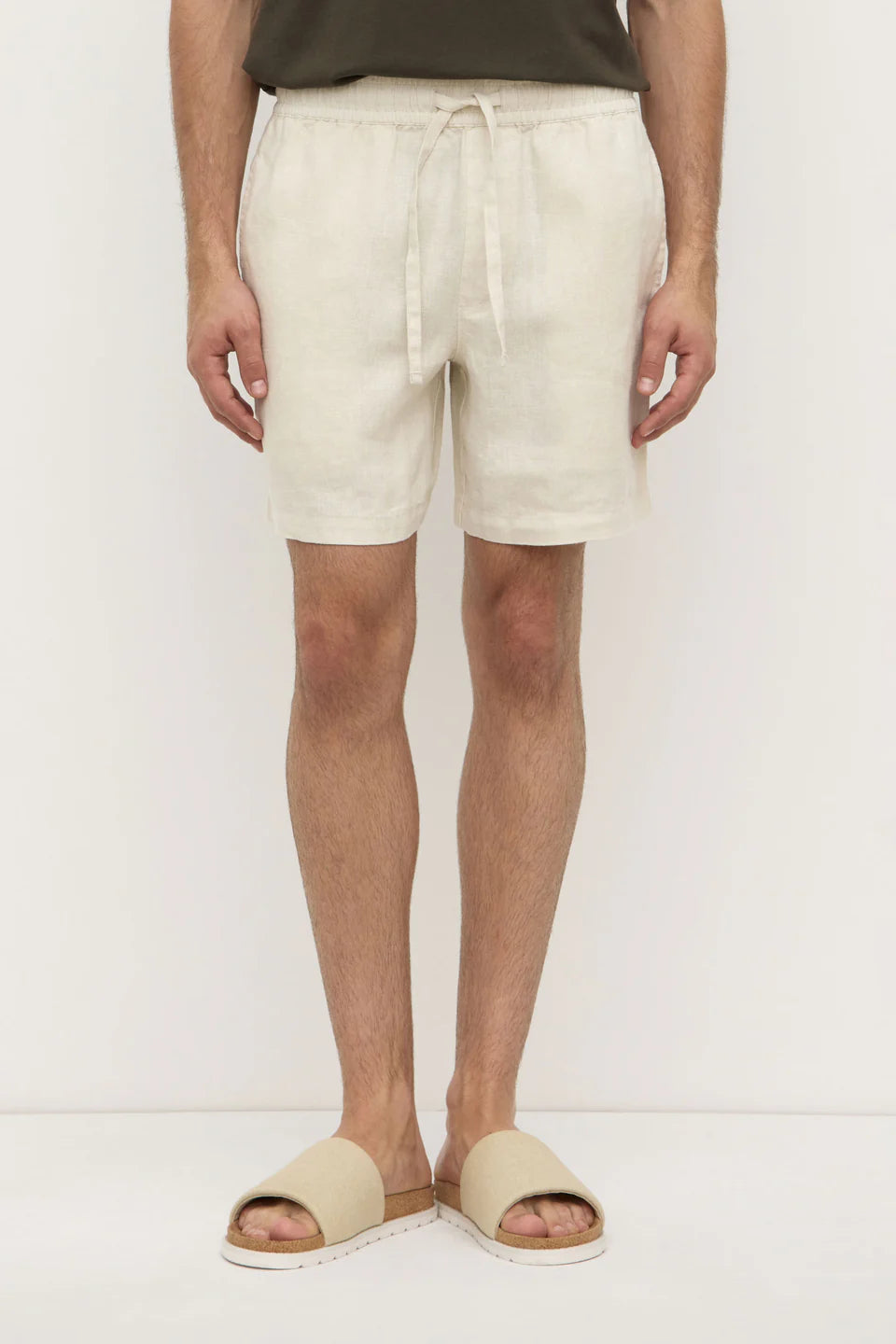 ASSEMBLY LABEL Tide Linen Short | Limestone