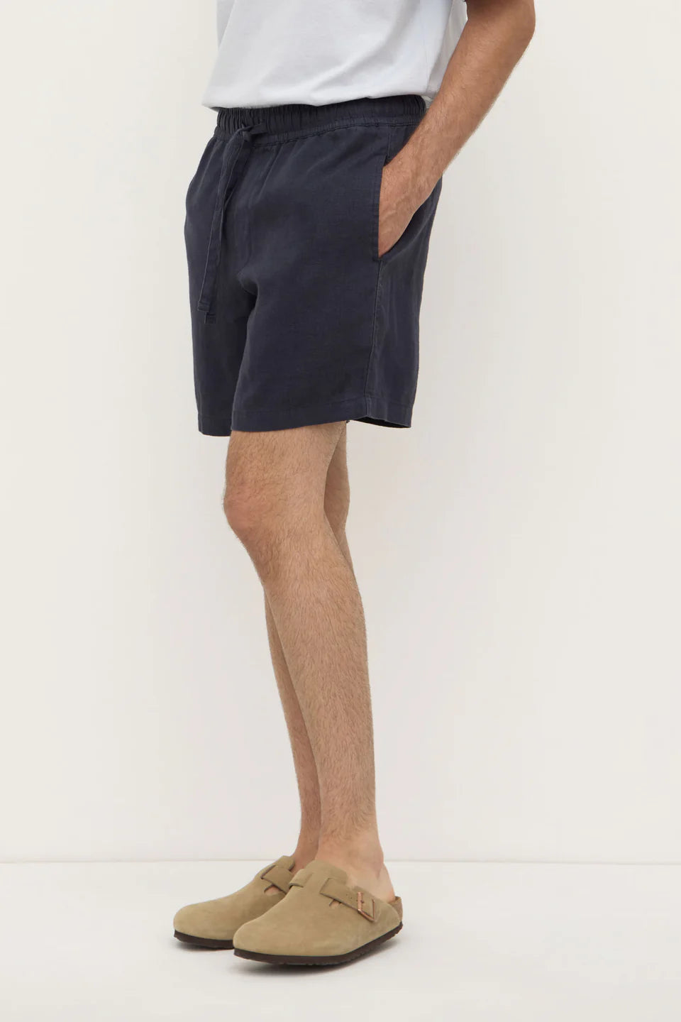 ASSEMBLY LABEL Tide Linen Short | True Navy