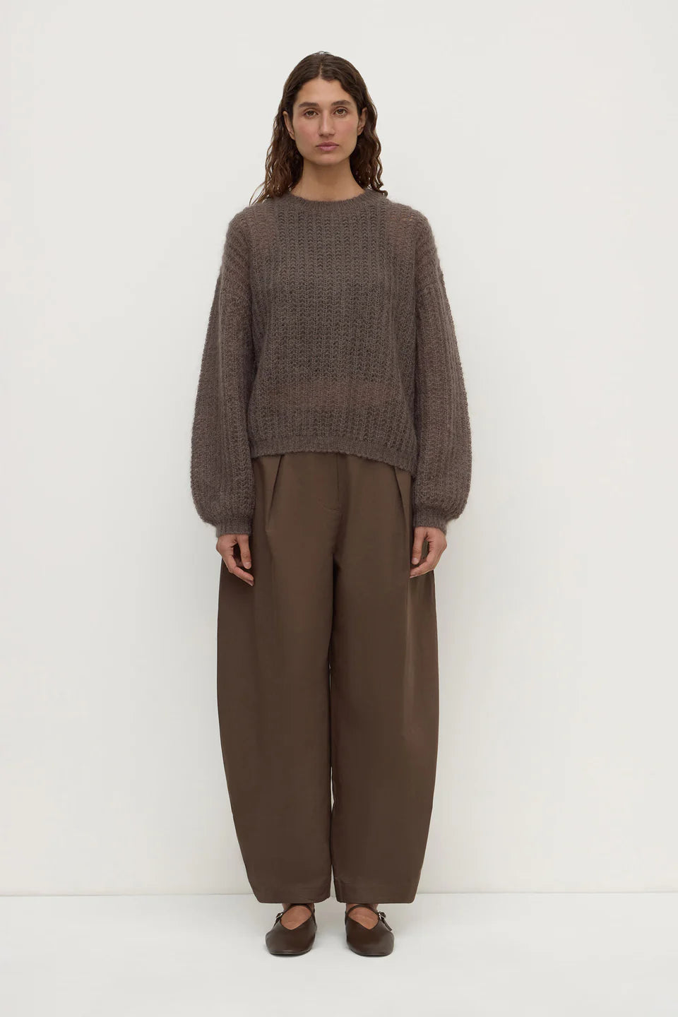 ASSEMBLY LABEL Tulsa Mohair Knit | Bark