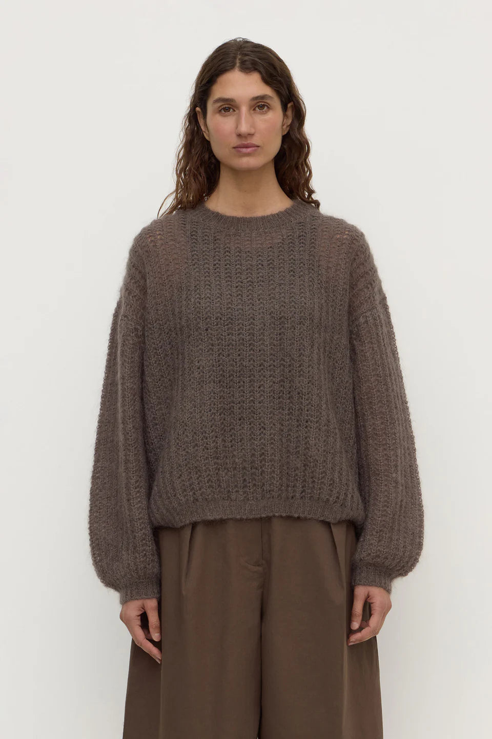 ASSEMBLY LABEL Tulsa Mohair Knit | Bark