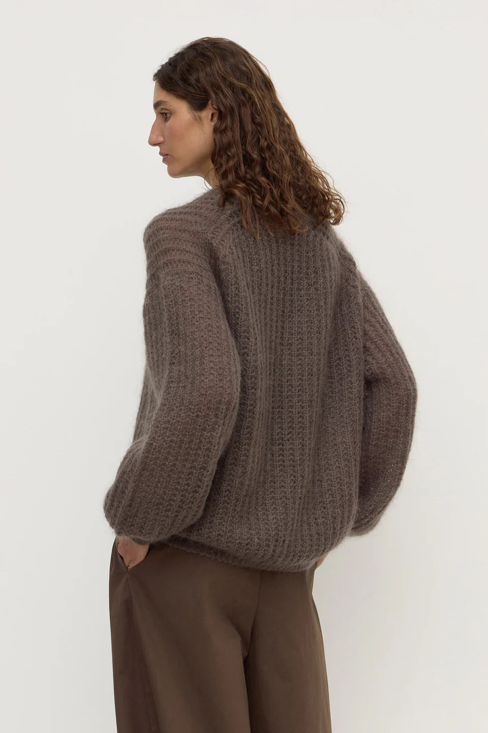 ASSEMBLY LABEL Tulsa Mohair Knit | Bark