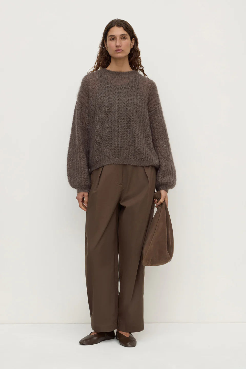 ASSEMBLY LABEL Tulsa Mohair Knit | Bark