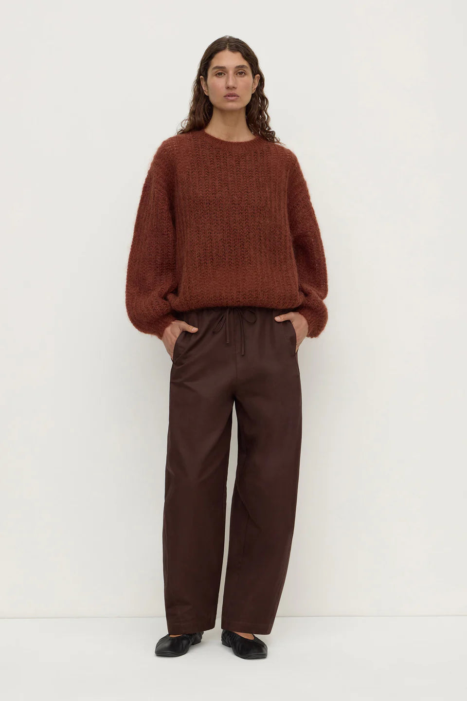 ASSEMBLY LABEL Tulsa Mohair Knit | Burnt Amber