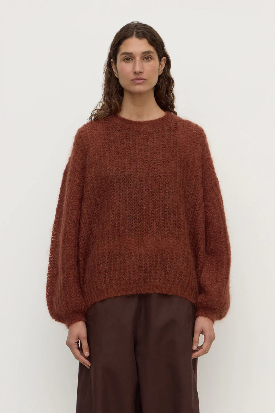 ASSEMBLY LABEL Tulsa Mohair Knit | Burnt Amber