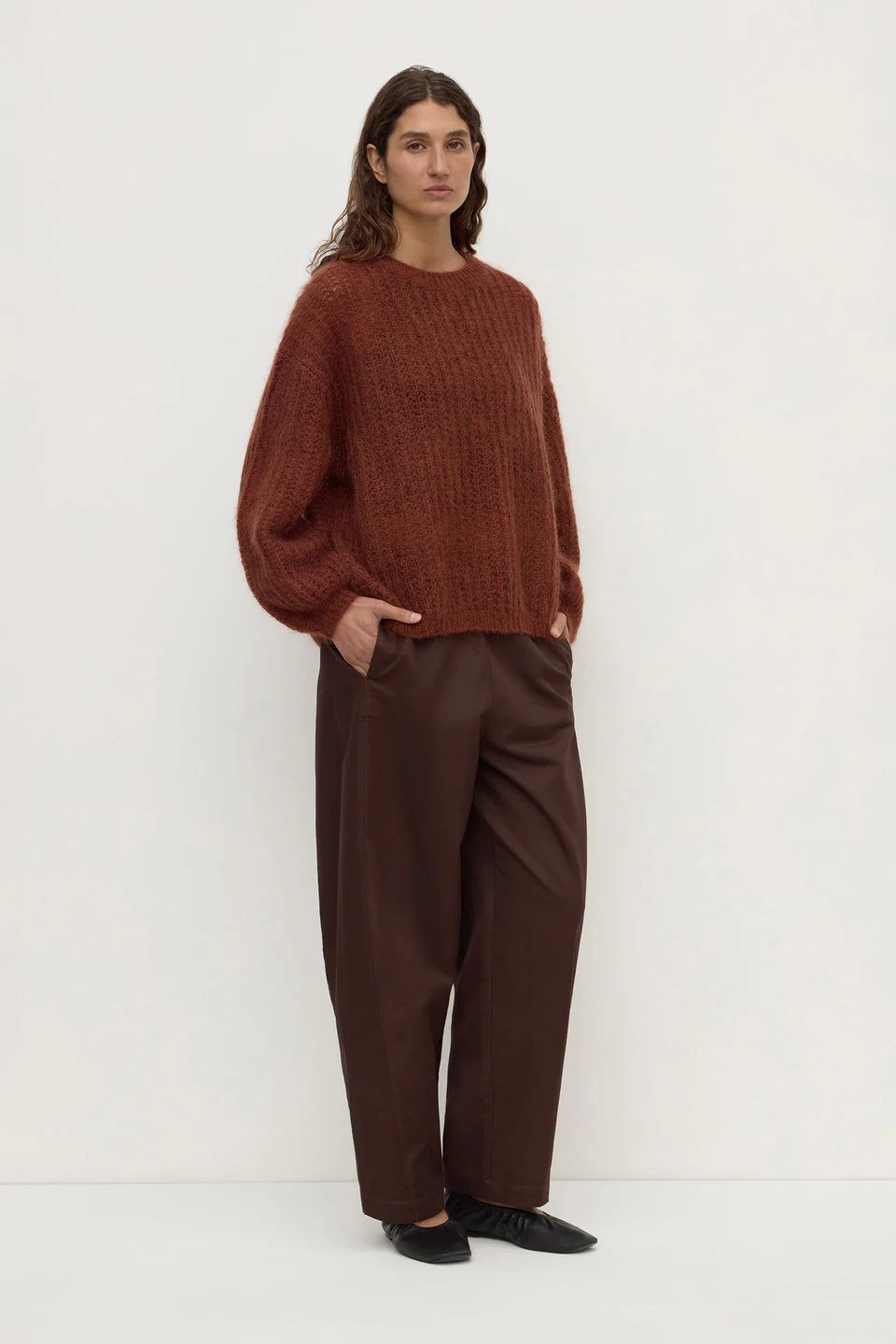 ASSEMBLY LABEL Tulsa Mohair Knit | Burnt Amber