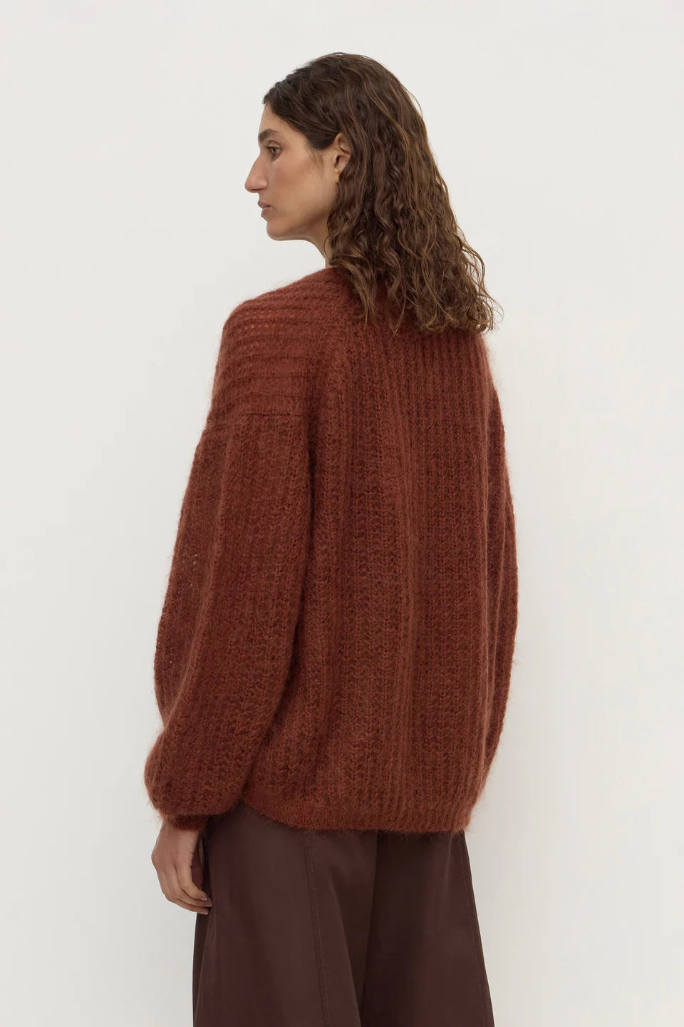 ASSEMBLY LABEL Tulsa Mohair Knit | Burnt Amber