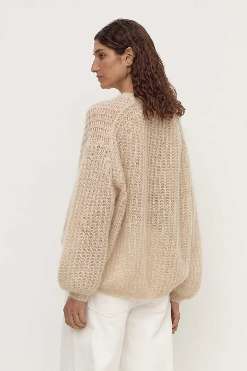 ASSEMBLY LABEL Tulsa Mohair Knit | Champagne