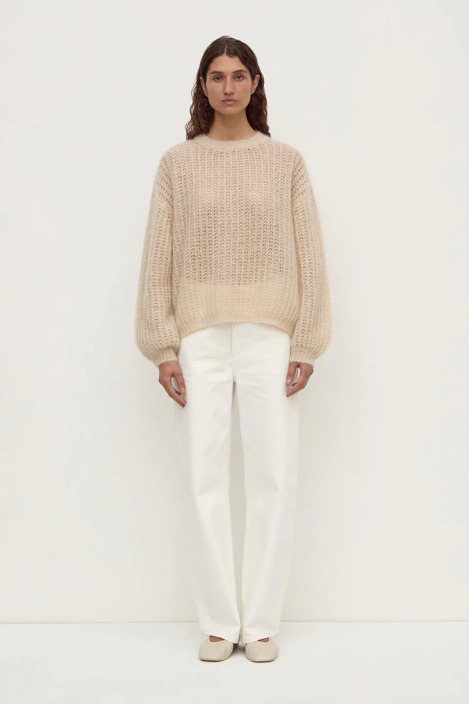ASSEMBLY LABEL Tulsa Mohair Knit | Champagne