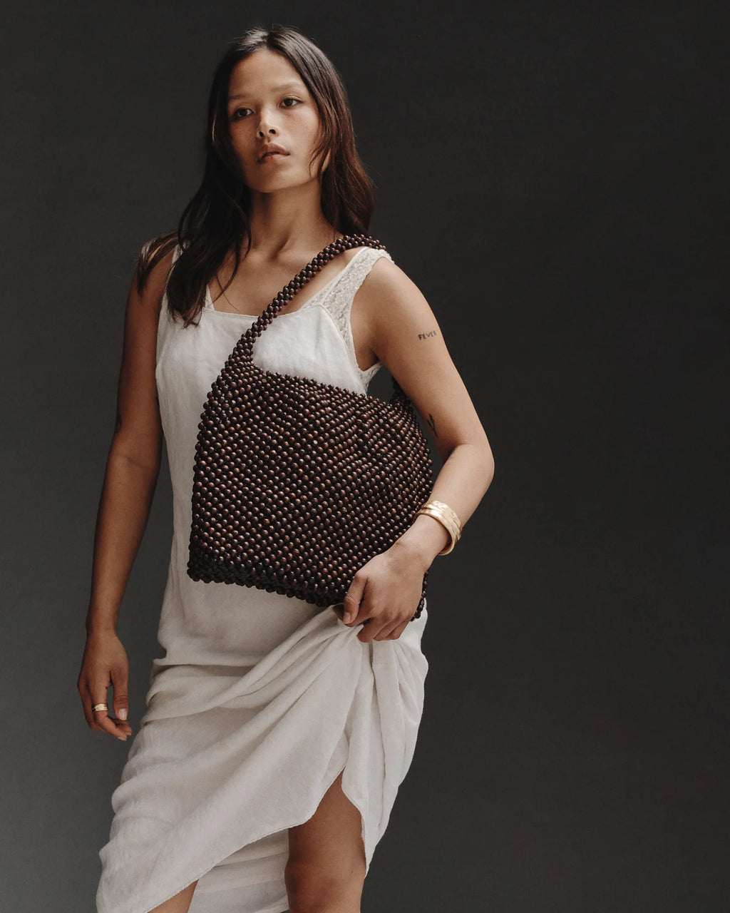 BRIE LEON Madera Large Bag | Dark Chocolate
