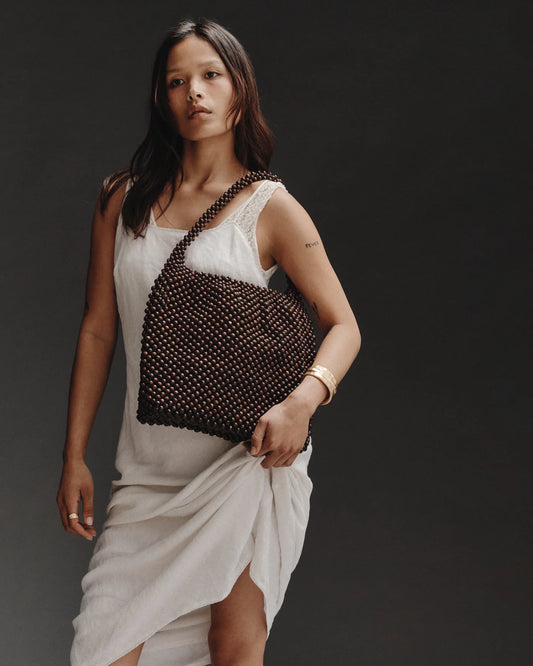 BRIE LEON Madera Large Bag | Dark Chocolate