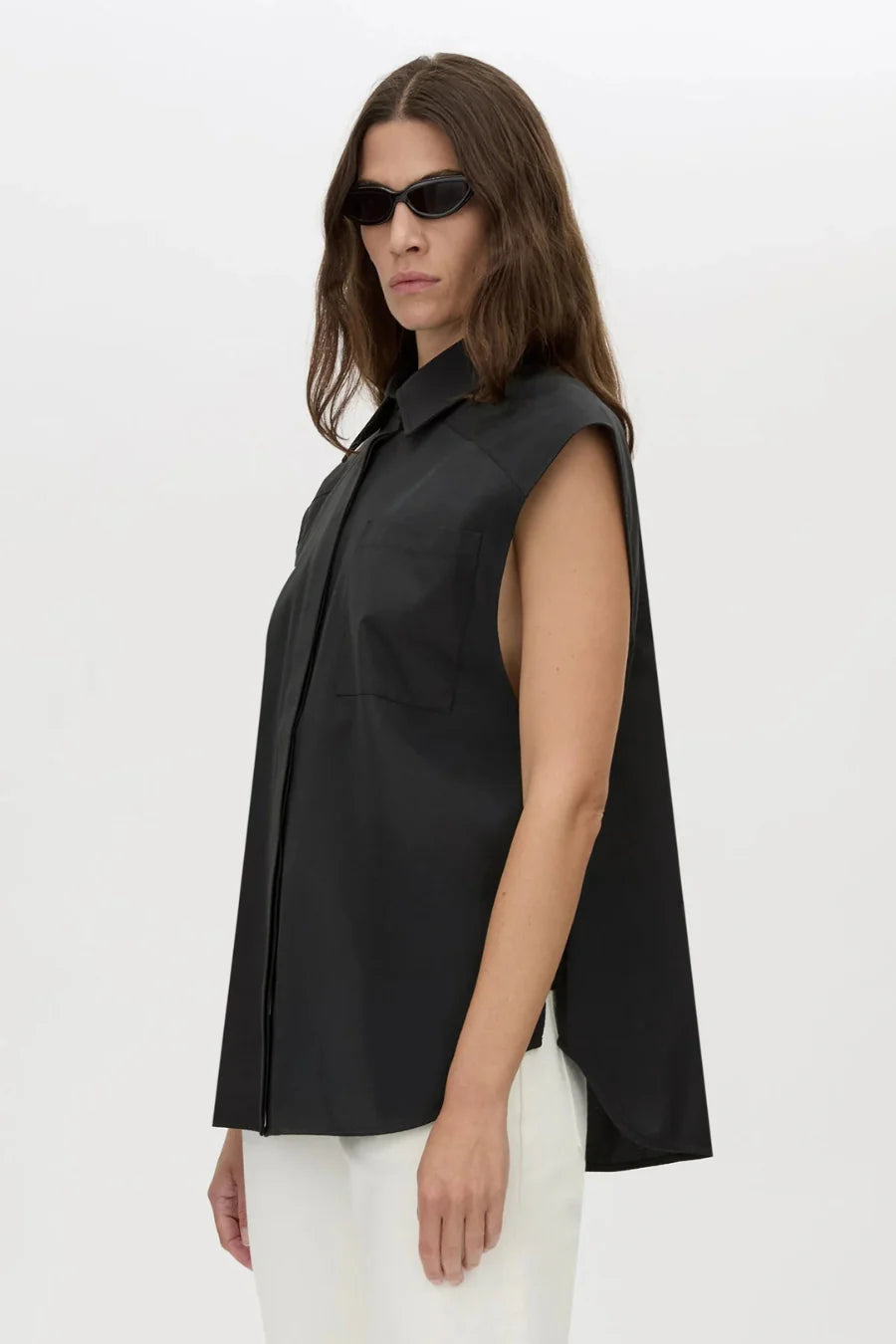 CAMILLA Milo Sleeveless Shirt | Black