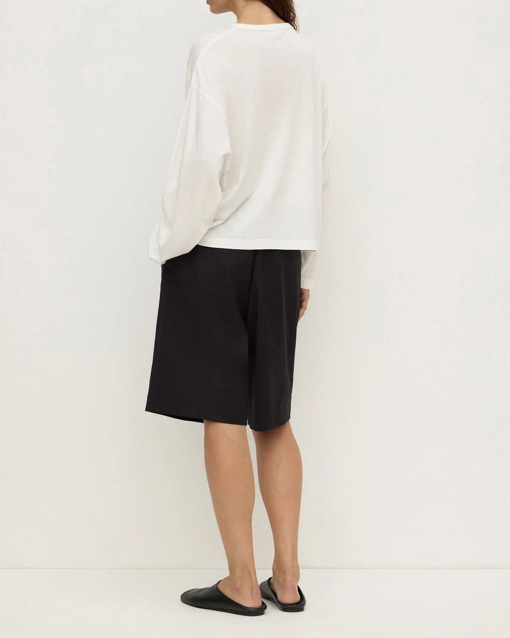 ASSEMBLY LABEL Flora Wide Long Sleeve Tee | Antique White