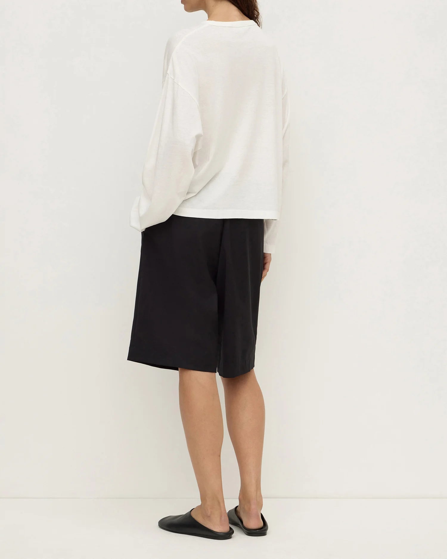 ASSEMBLY LABEL Flora Wide Long Sleeve Tee | Antique White