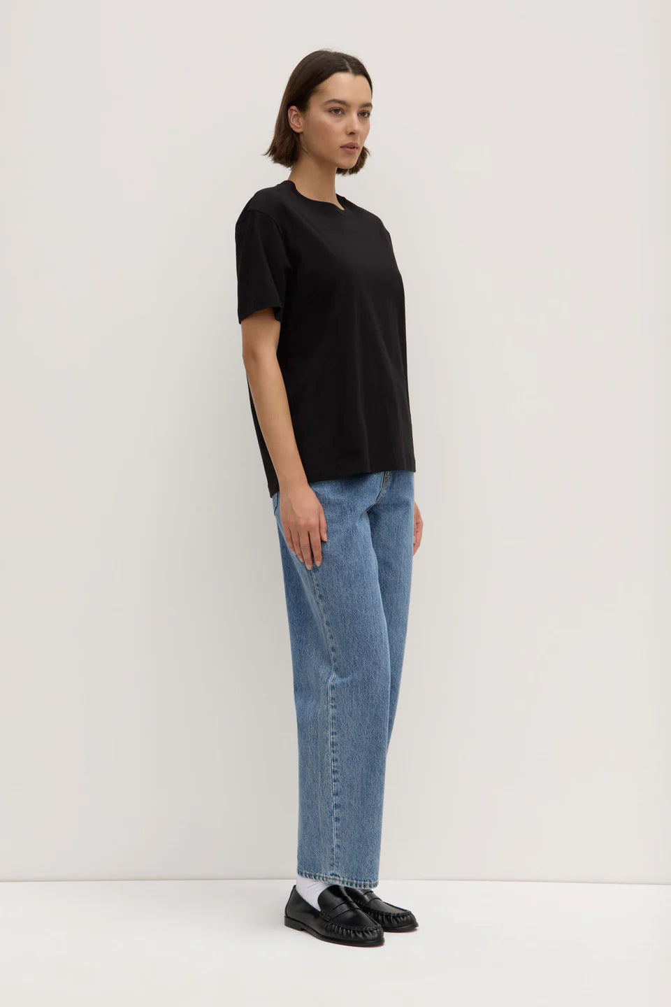 ASSEMBLY LABEL Organic Base tee | Black
