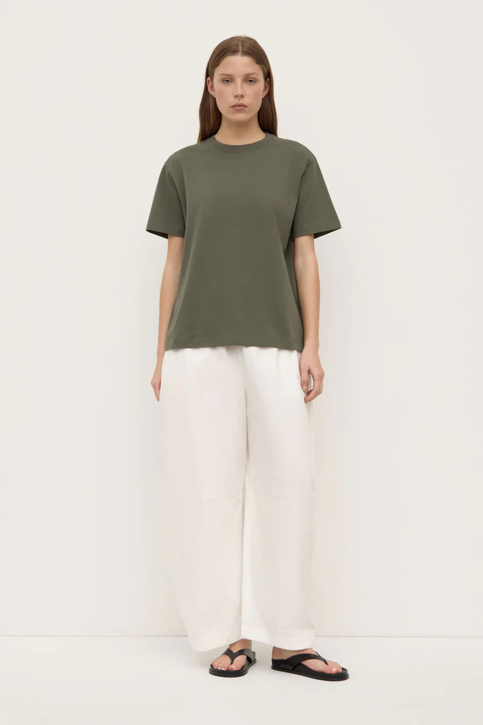 ASSEMBLY LABEL Organic Base Tee | Moss