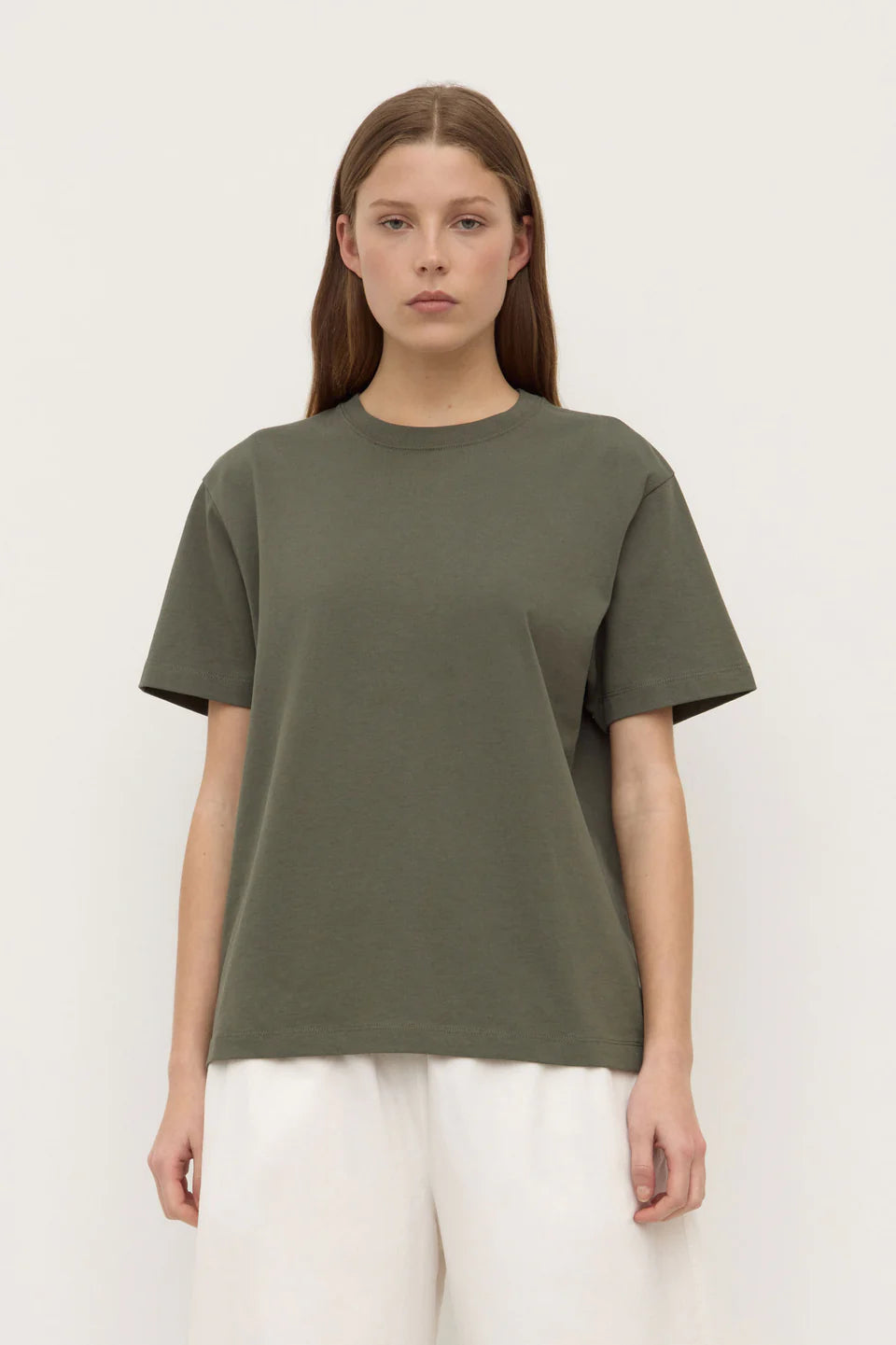 ASSEMBLY LABEL Organic Base Tee | Moss