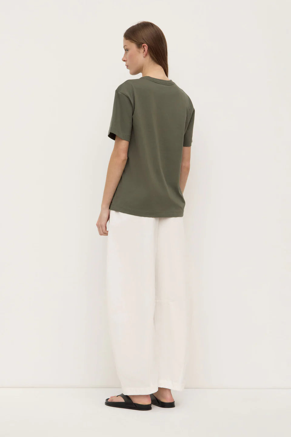 ASSEMBLY LABEL Organic Base Tee | Moss