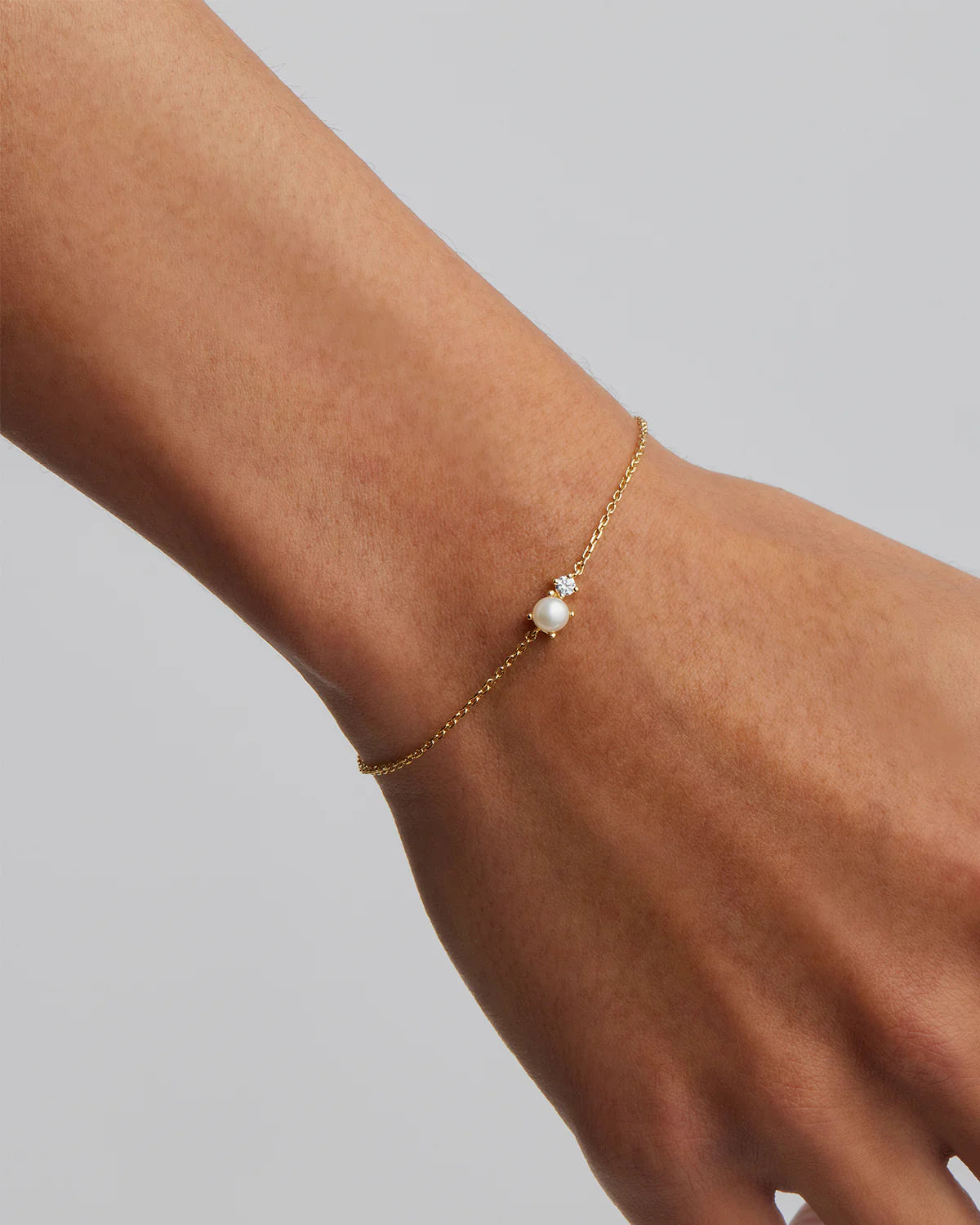 BY CHARLOTTE Serenely Yours Pearl Bracelet | Gold