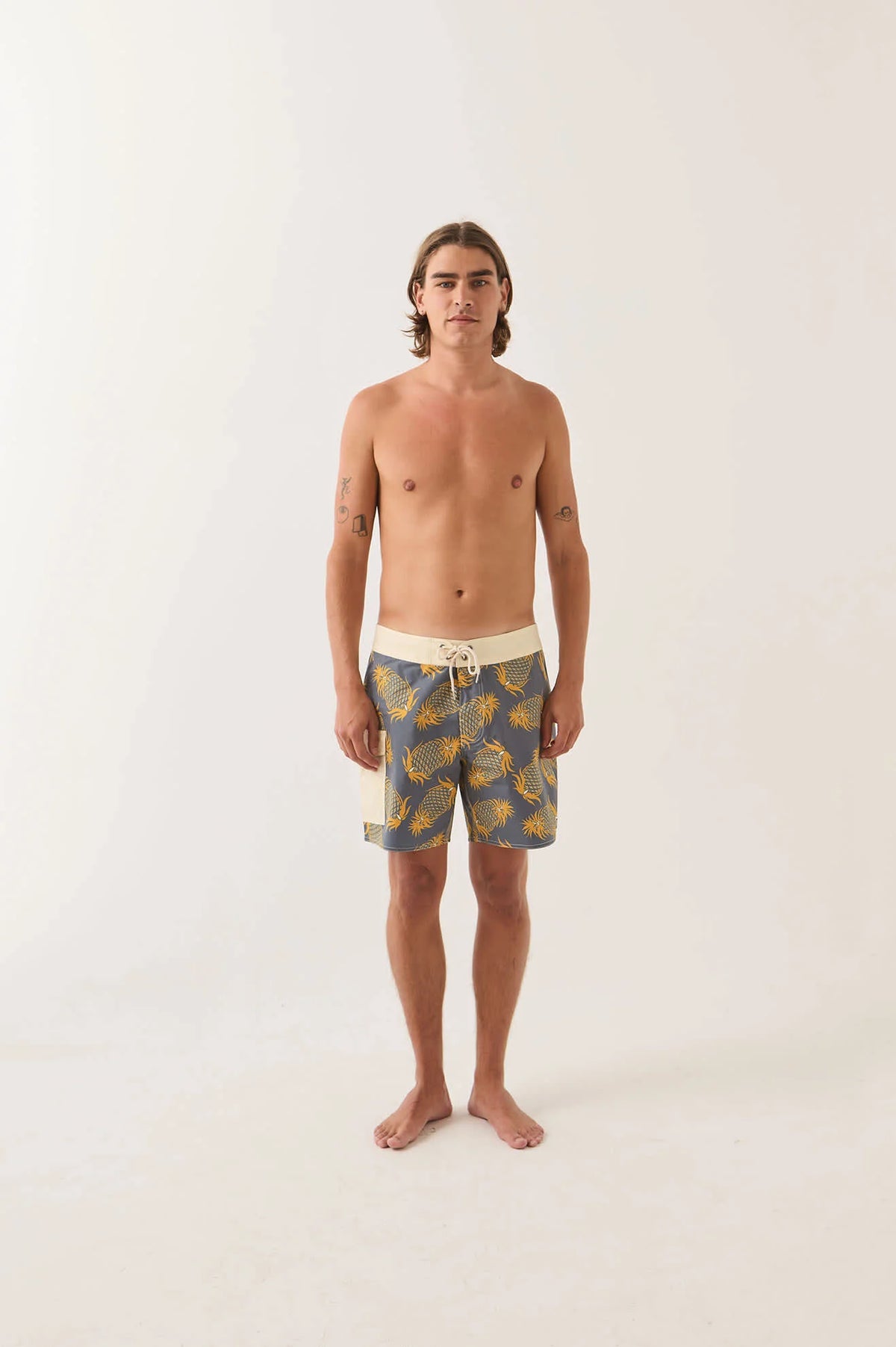 BRIXTON Classic Trunk 17 | Future Grey/Golden Pineapple