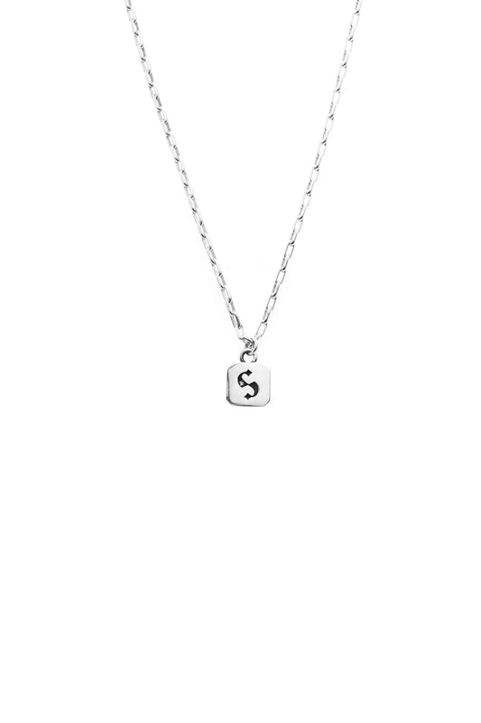 STOLEN GIRLFRIENDS CLUB S-logo Tag Necklace | Silver