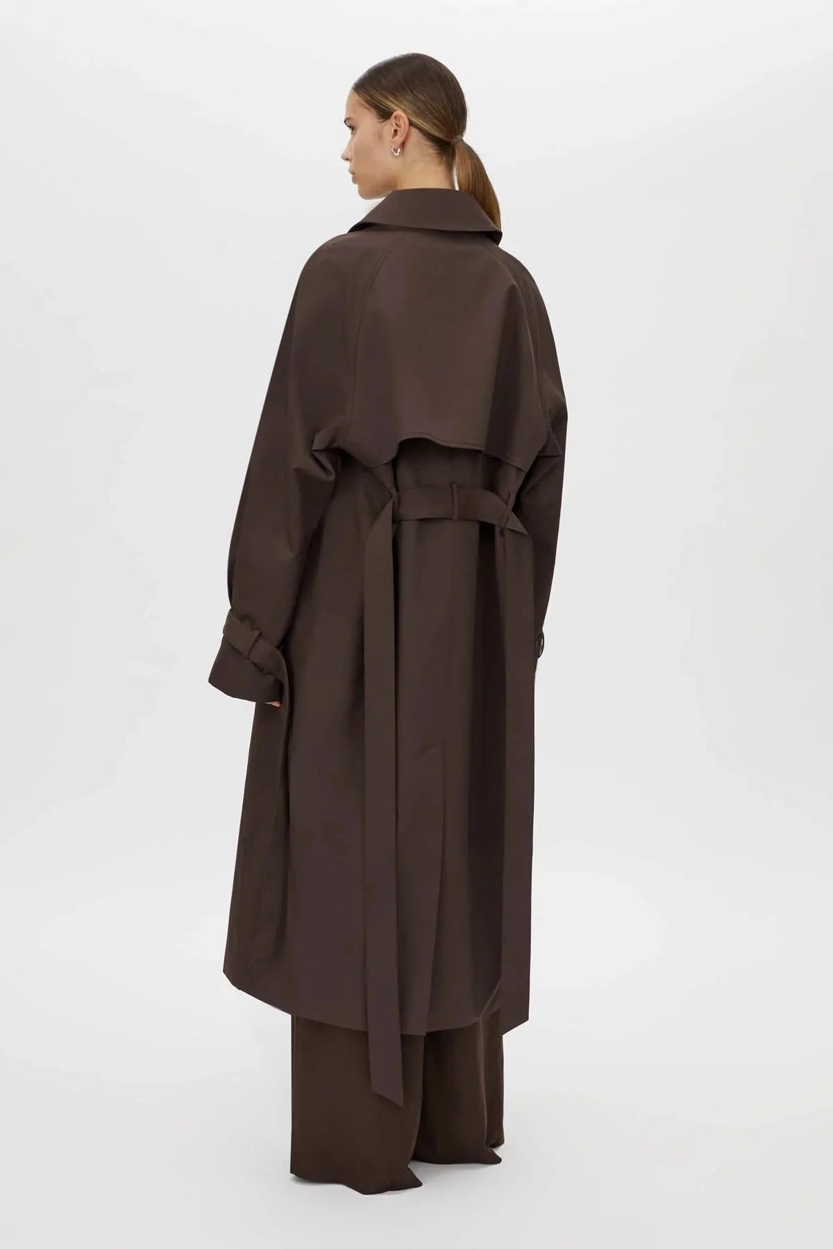 CAMILLA AND MARC Dia Car Coat | Bitter Chocolate