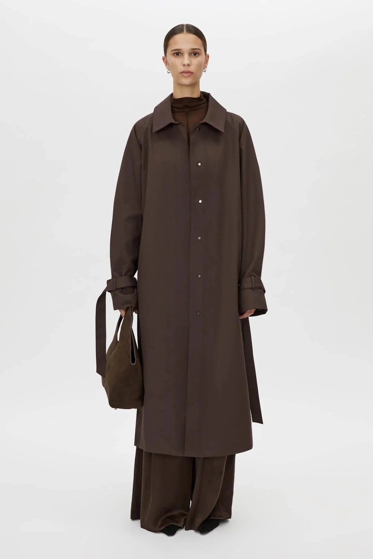 CAMILLA AND MARC Dia Car Coat | Bitter Chocolate