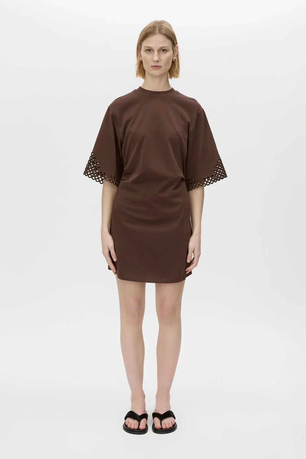 CAMILLA AND MARC Lolani Mini Tee Dress | Chocolate