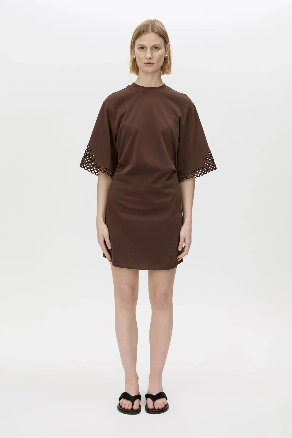CAMILLA AND MARC Lolani Mini Tee Dress | Chocolate