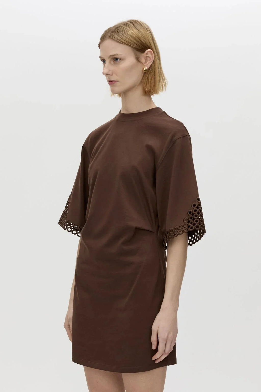 CAMILLA AND MARC Lolani Mini Tee Dress | Chocolate