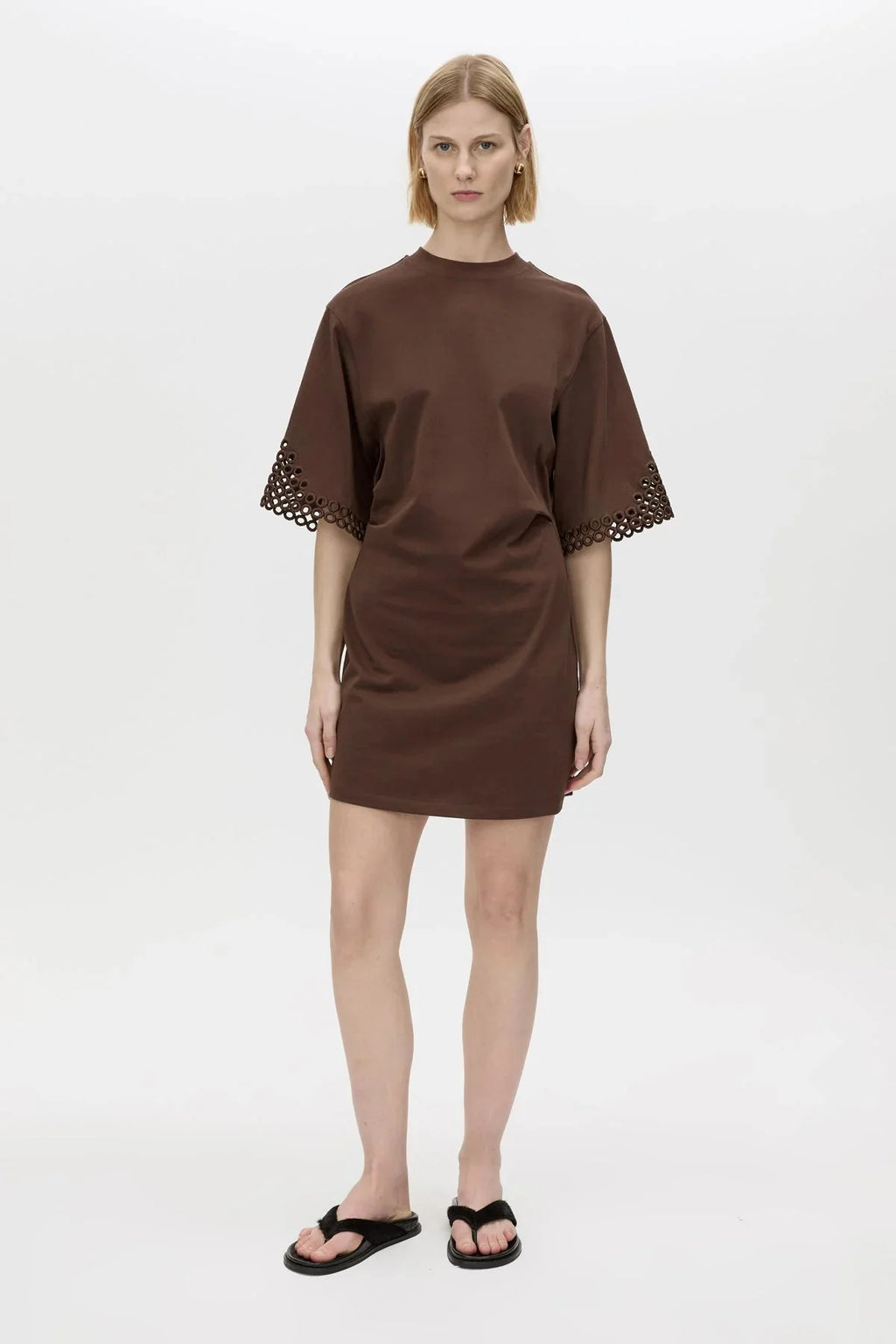 CAMILLA AND MARC Lolani Mini Tee Dress | Chocolate