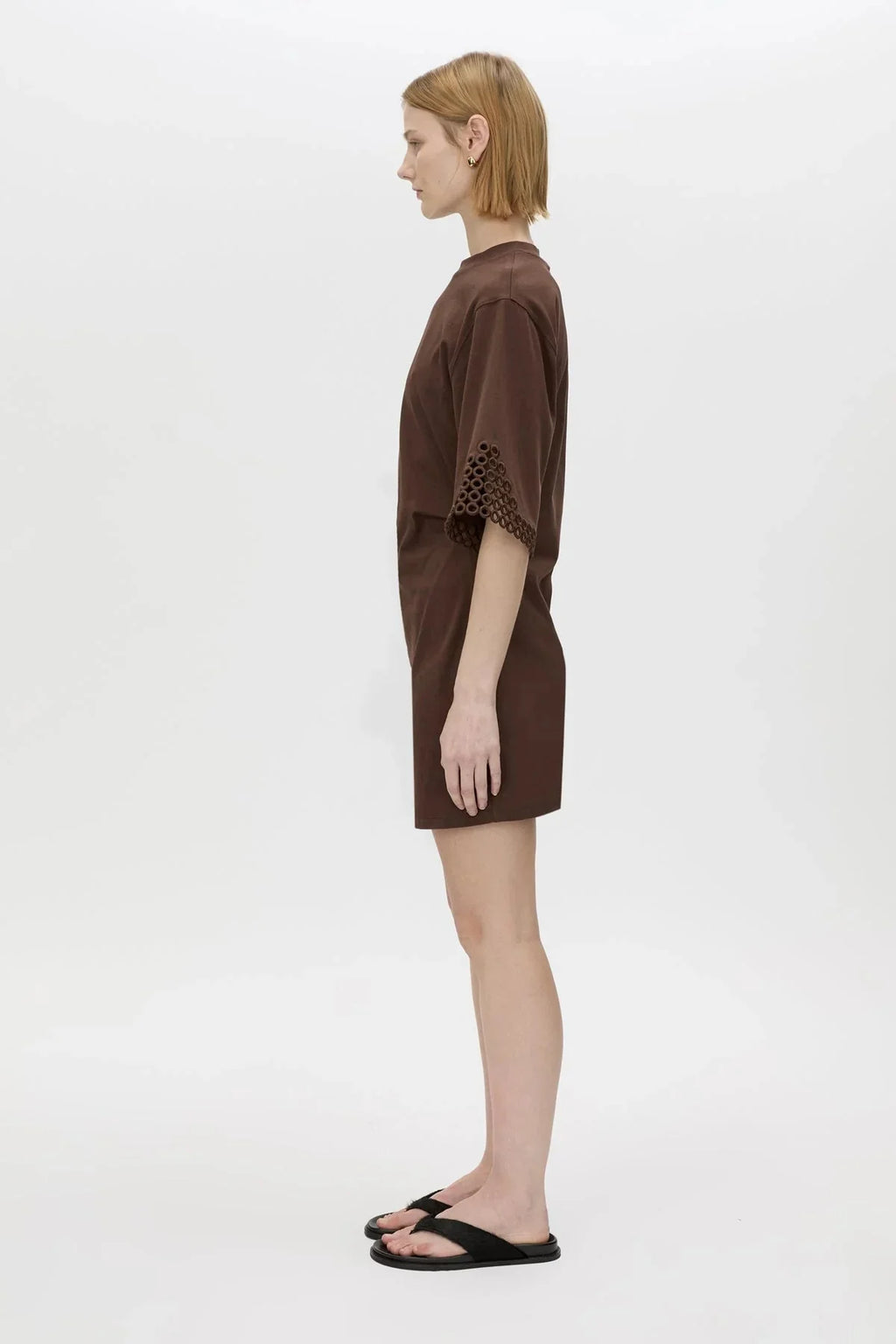 CAMILLA AND MARC Lolani Mini Tee Dress | Chocolate