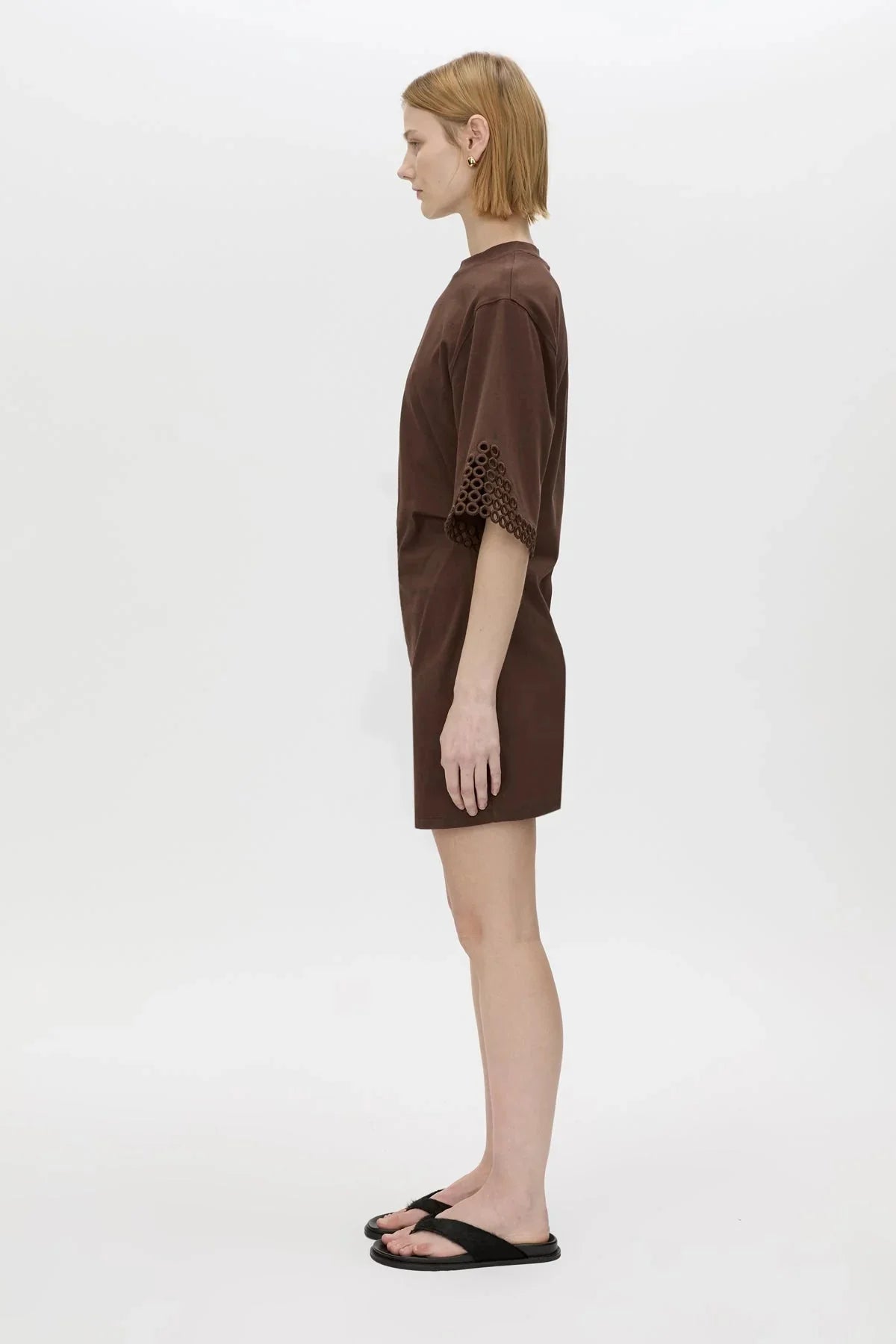 CAMILLA AND MARC Lolani Mini Tee Dress | Chocolate
