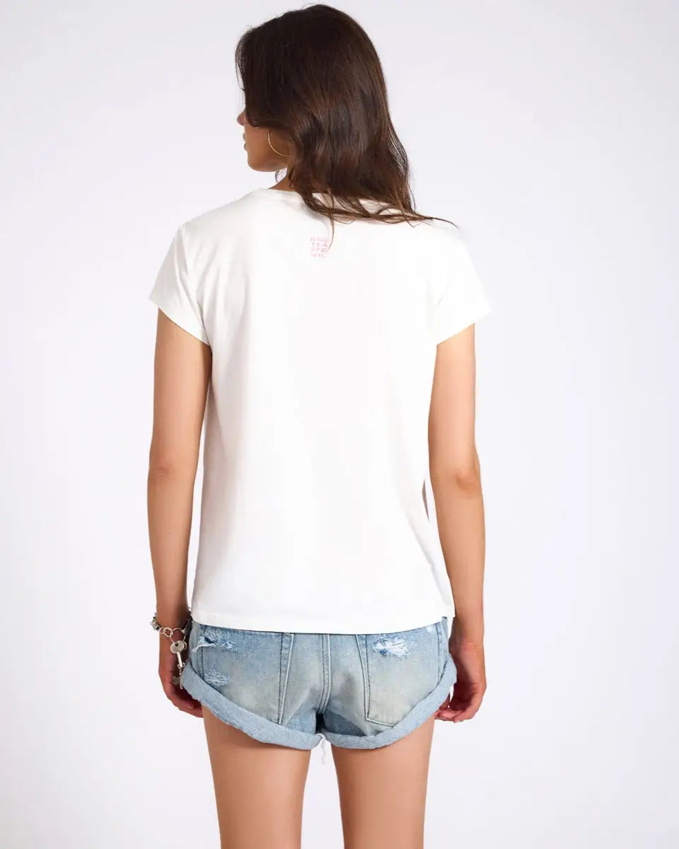 ONE TEASPOON Classic Bird Tee | White