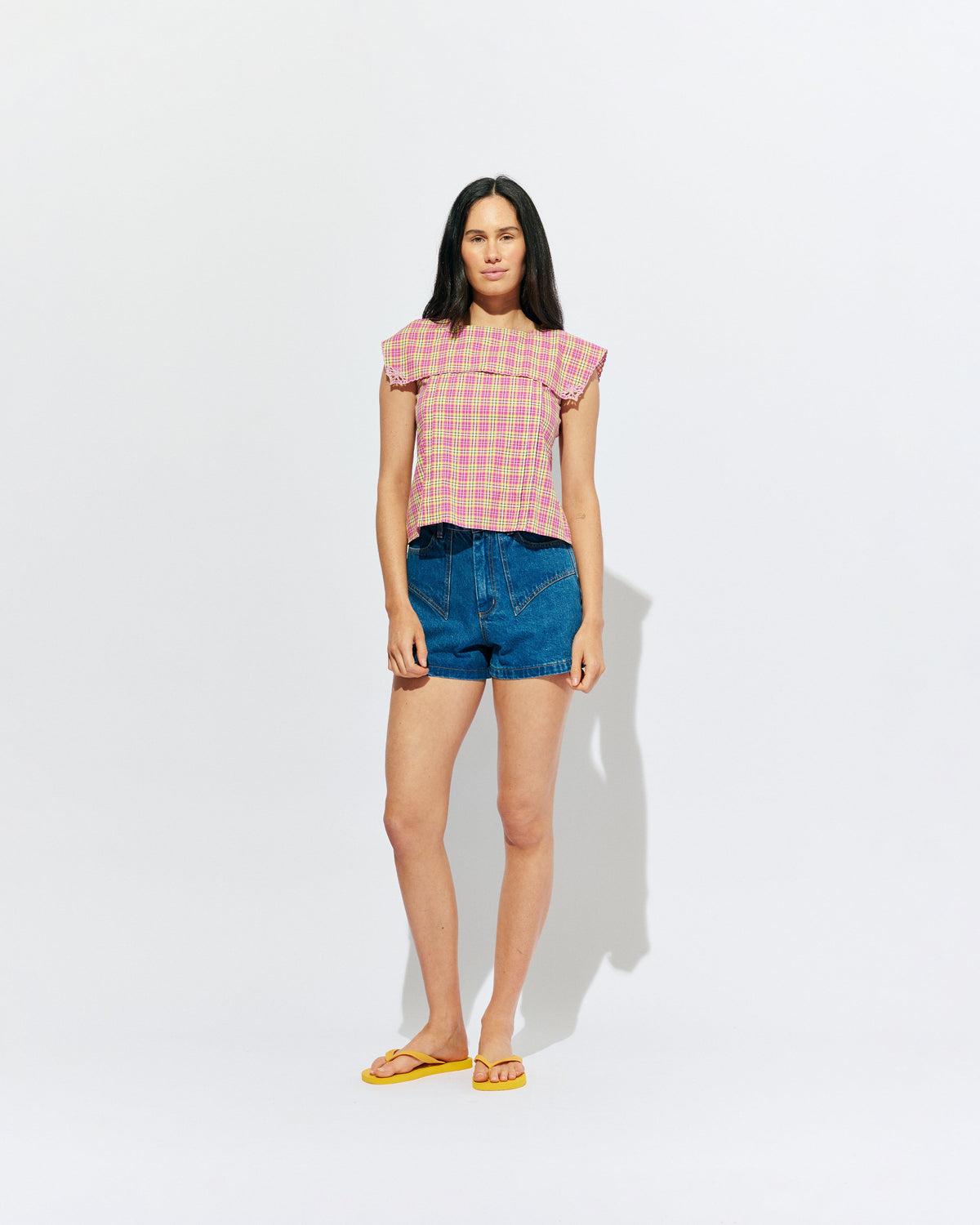 RUBY Clover Denim Short | Indigo