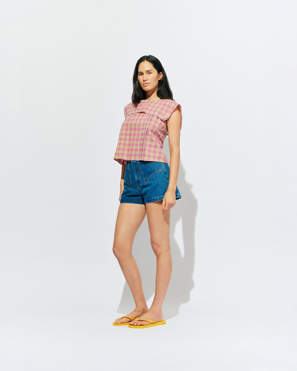 RUBY Clover Denim Short | Indigo