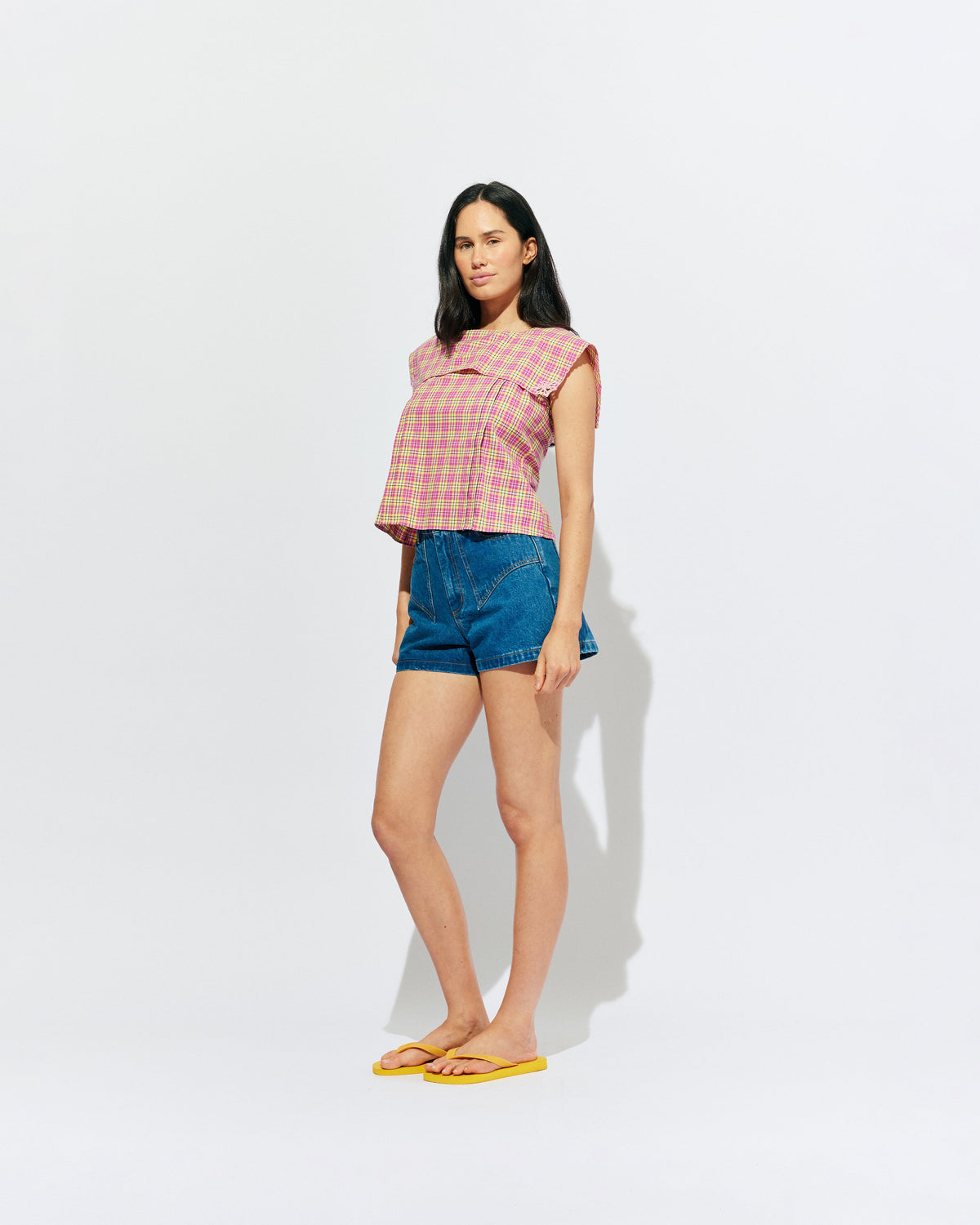 RUBY Clover Denim Short | Indigo