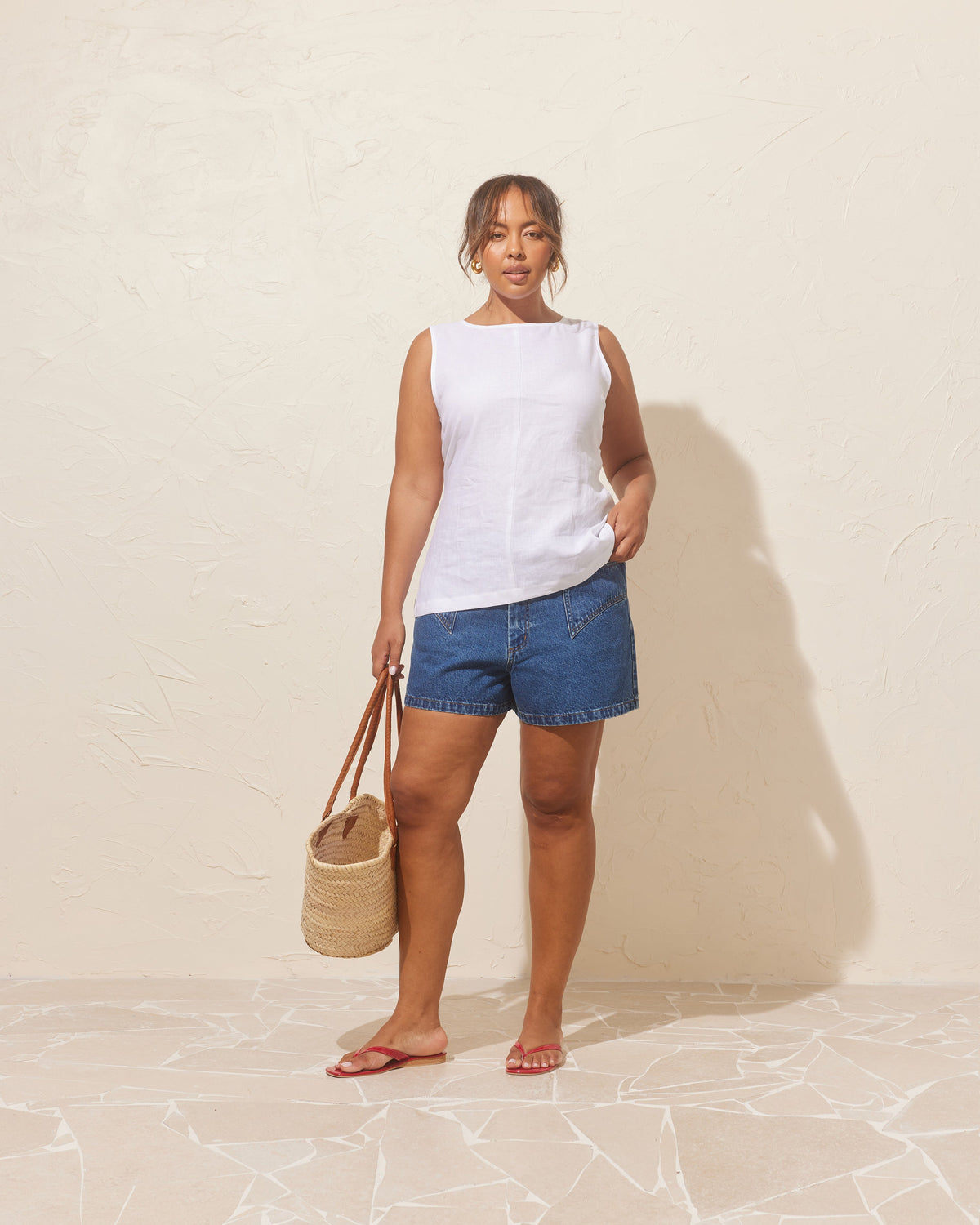 RUBY Clover Denim Short | Indigo