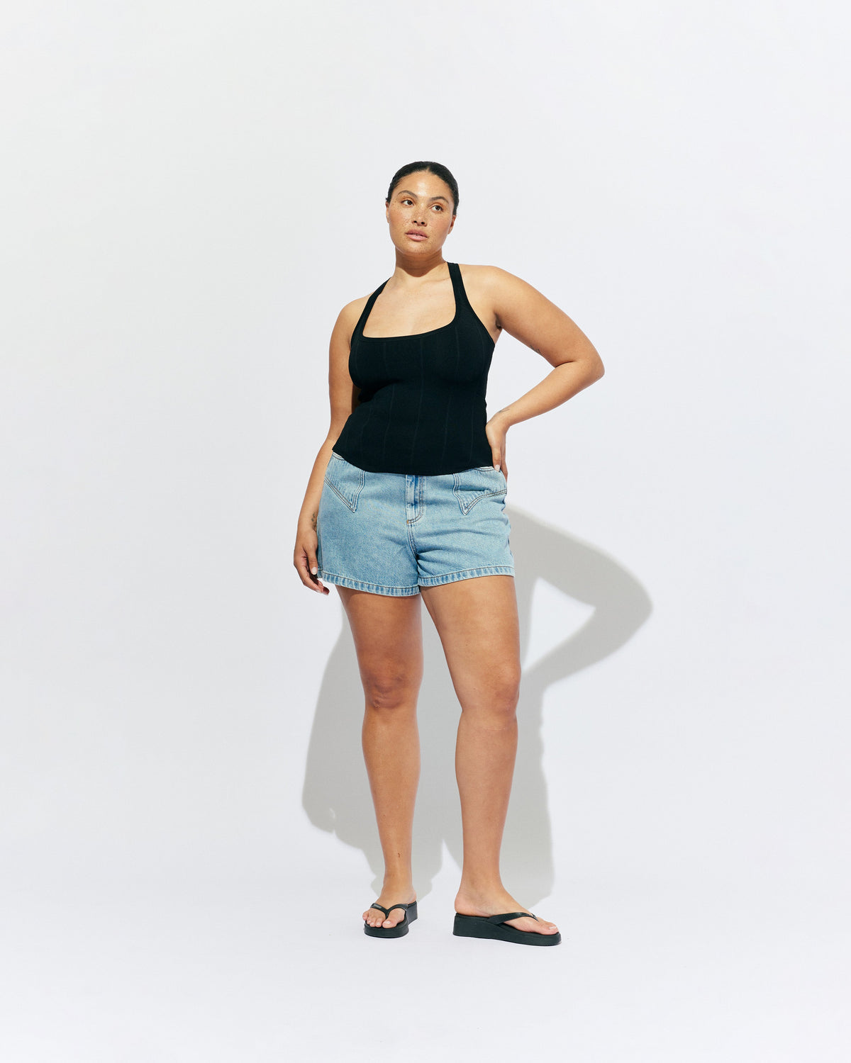 RUBY Clover Denim Short | Nineties