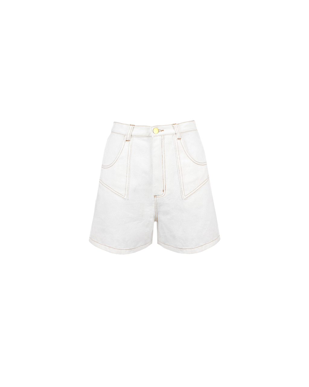 RUBY Clover Denim Short | White