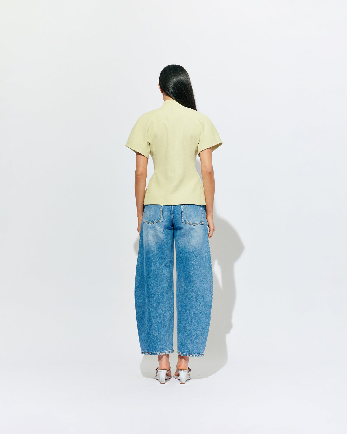 RUBY Coco Short Sleeve Blazer | Pistachio