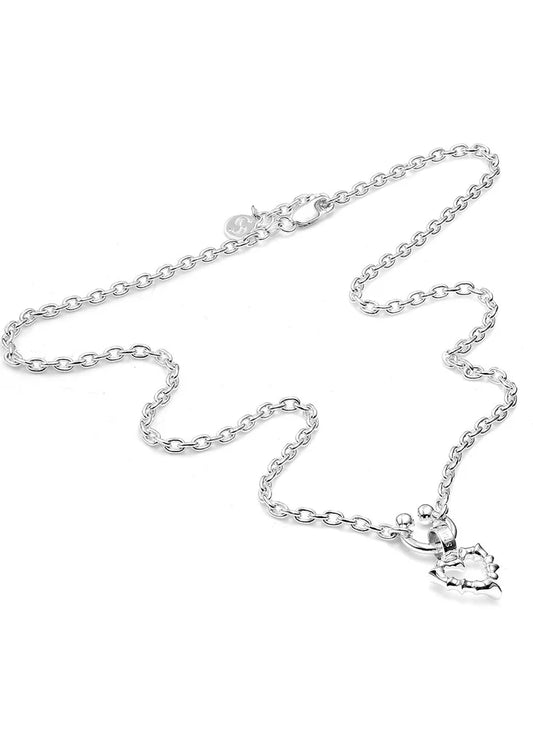 STOLEN GIRLFRIENDS CLUB Punk Jagged Heart Necklace | Silver