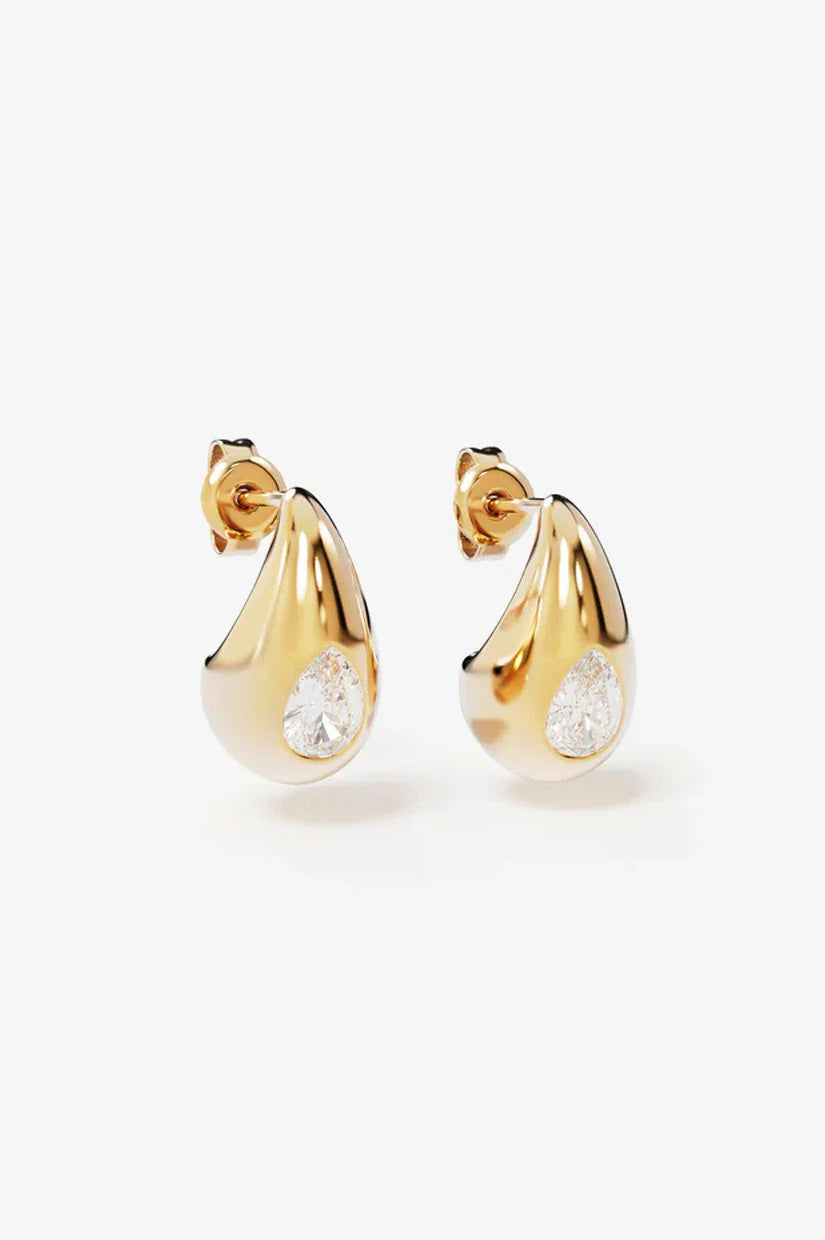 BY CHARLOTTE Dewdrop Small Earrings | Gold