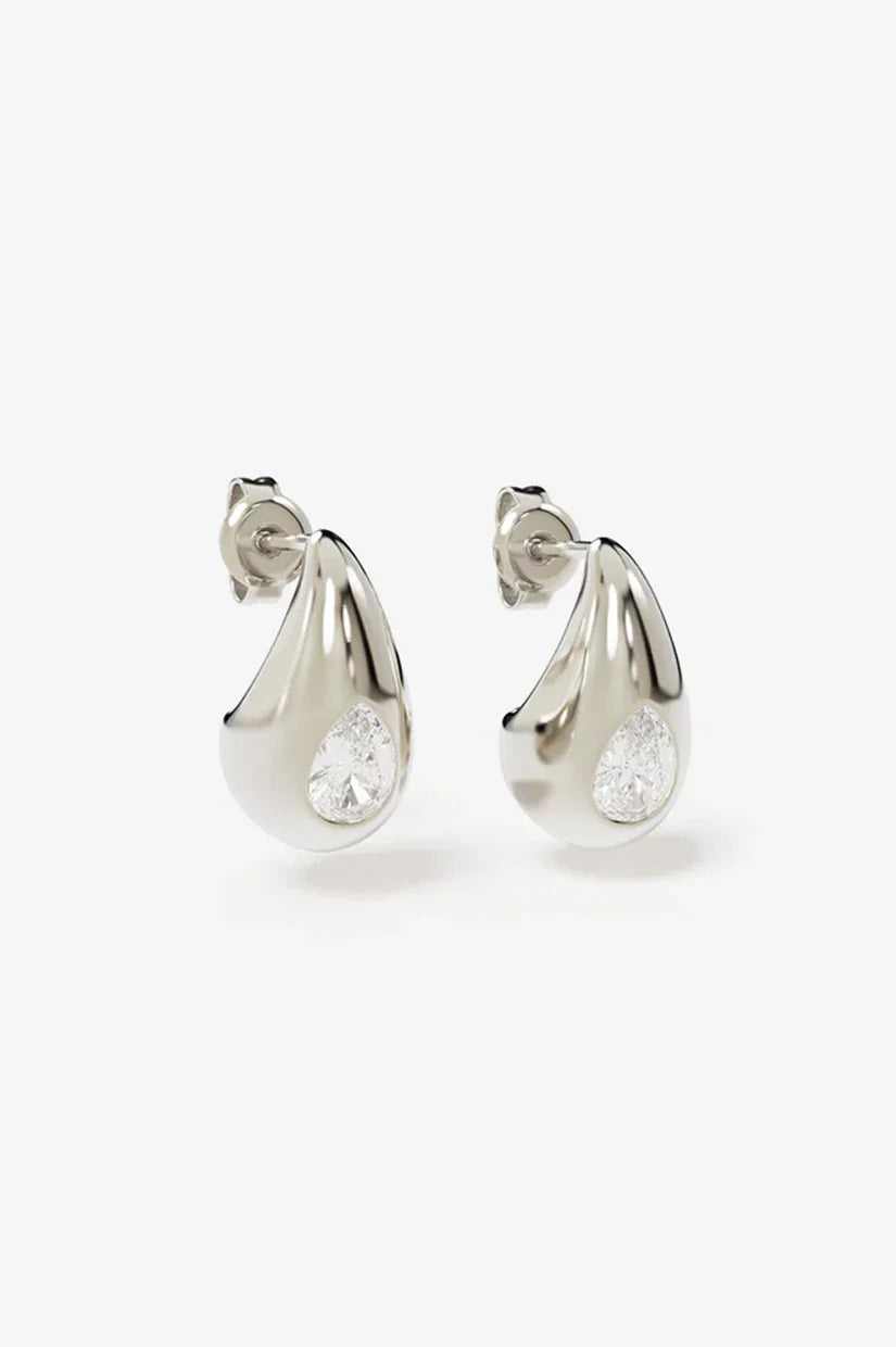 BY CHARLOTTE Dewdrop Small Earrings | Silver