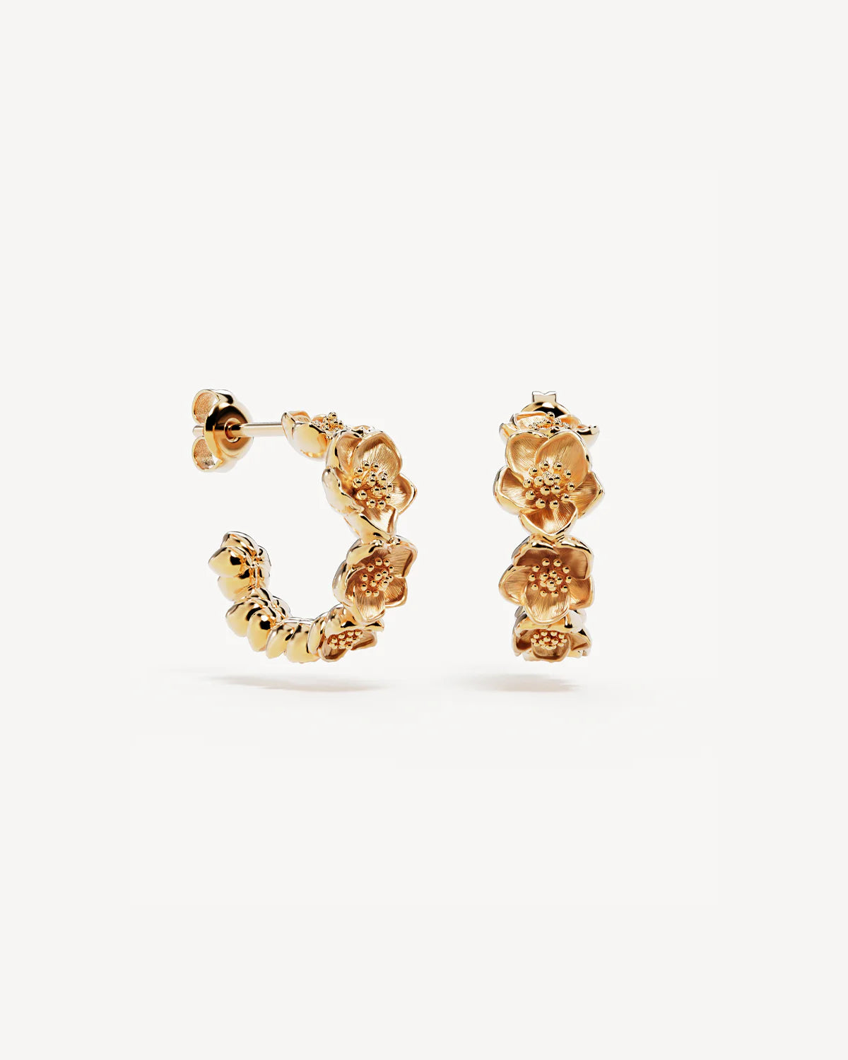 BY CHARLOTTE Bloom With Grace Hoops | Gold