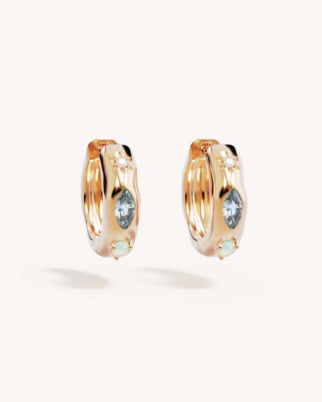 BY CHARLOTTE Hope and Protection Hoops | Gold