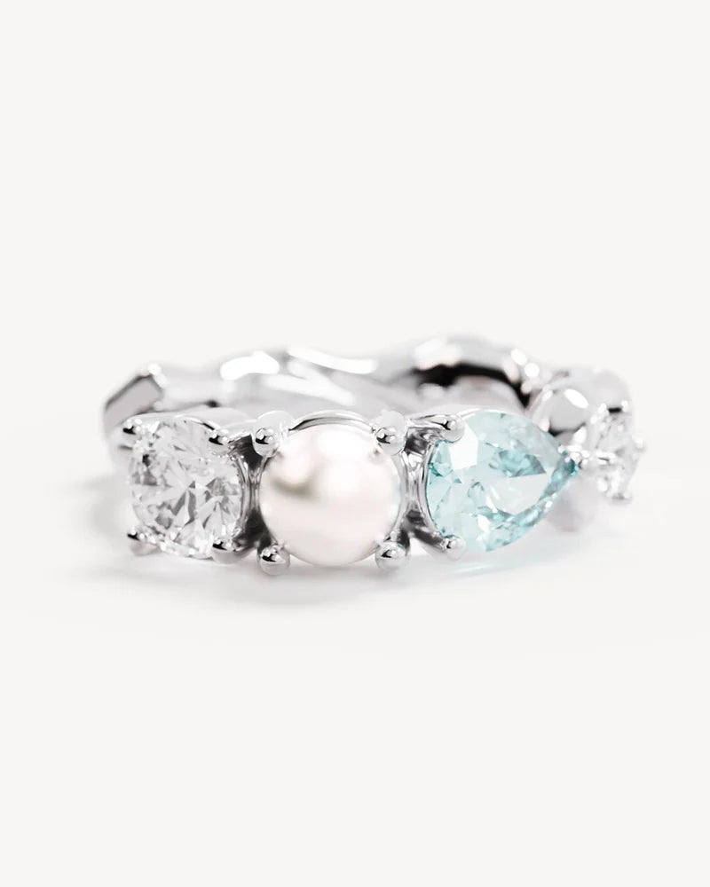 BY CHARLOTTE Breathe In Stillness Hoops | Sterling Silver