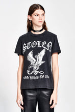 Load image into Gallery viewer, Eagle Strike Tee - Aged Charcoal/Off-White

