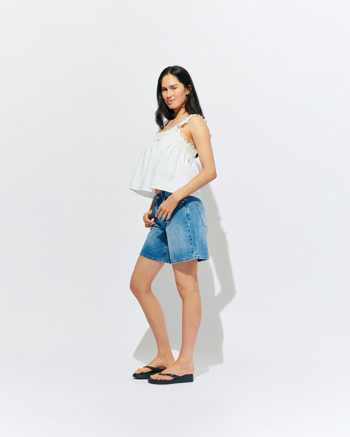 RUBY Elle Denim Short | Midtown Blue