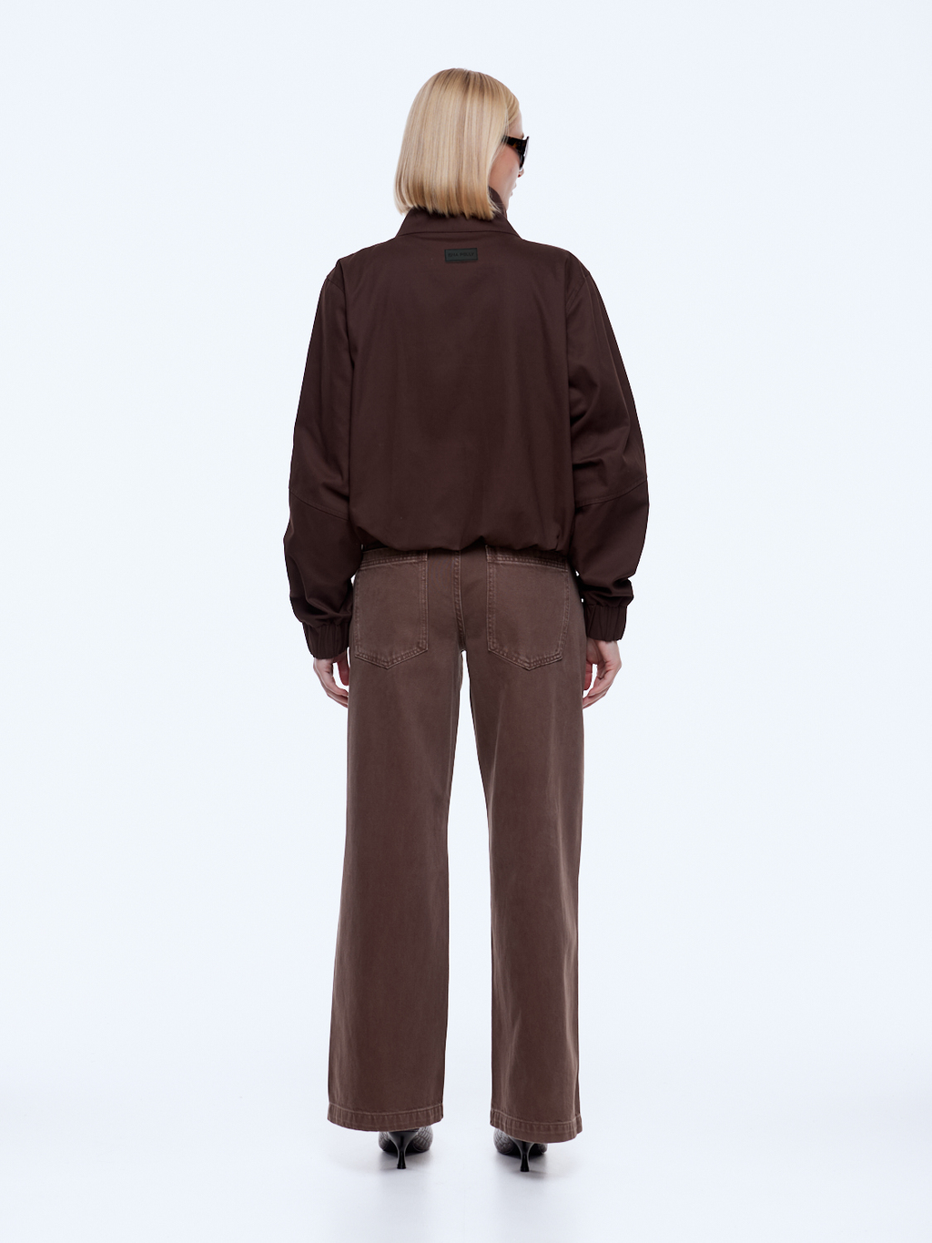 ENA PELLY Zadie Bomber Jacket | Chocolate product view